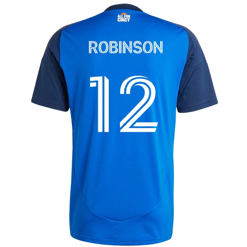 Danxen Uomo Maglia Miles Robinson #12 Blu Scuro Arancione Kit Gara Home 2025/26 Maglietta