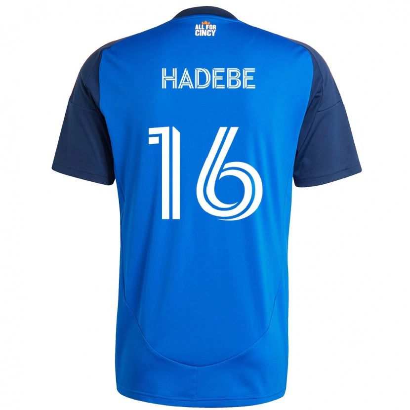 Danxen Uomo Maglia Teenage Hadebe #16 Blu Scuro Arancione Kit Gara Home 2025/26 Maglietta