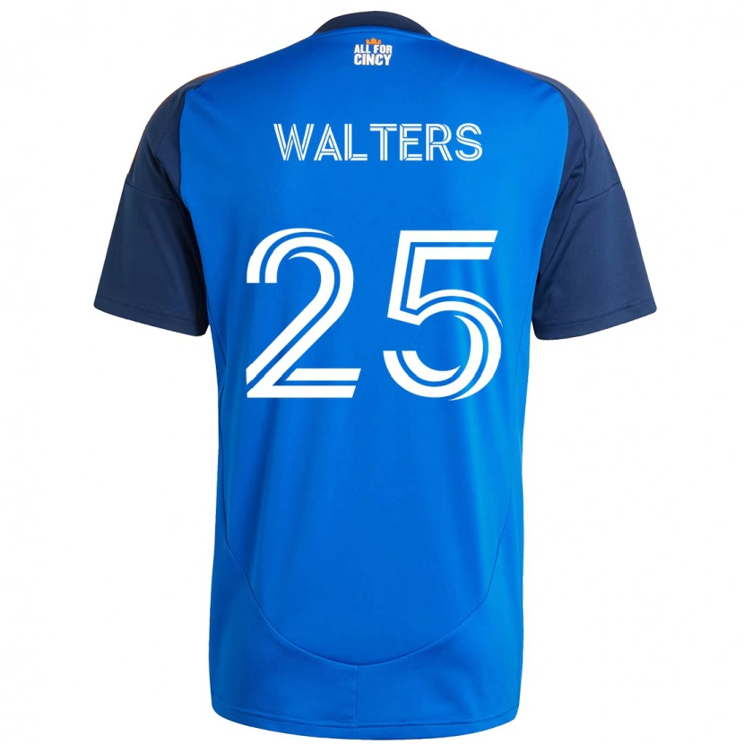 Danxen Uomo Maglia Paul Walters #25 Blu Scuro Arancione Kit Gara Home 2025/26 Maglietta
