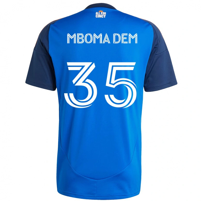 Danxen Uomo Maglia Kenji Mboma Dem #35 Blu Scuro Arancione Kit Gara Home 2025/26 Maglietta