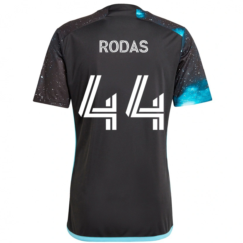 Danxen Uomo Maglia Geremy Rodas #44 Nero Blu Kit Gara Home 2025/26 Maglietta