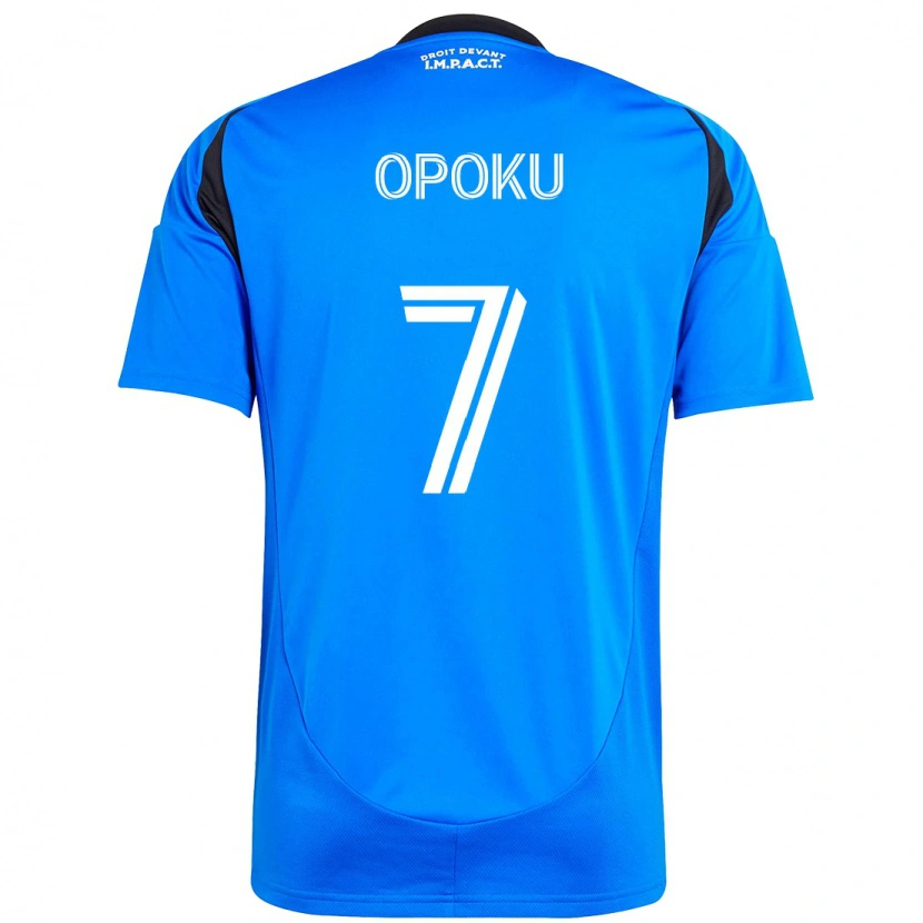 Danxen Uomo Maglia Kwadwo Opoku #7 Blu Scuro Nero Kit Gara Home 2025/26 Maglietta