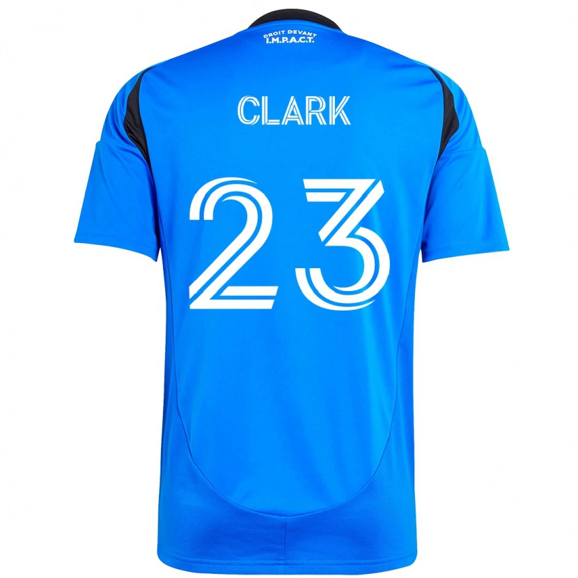 Danxen Uomo Maglia Caden Clark #23 Blu Scuro Nero Kit Gara Home 2025/26 Maglietta