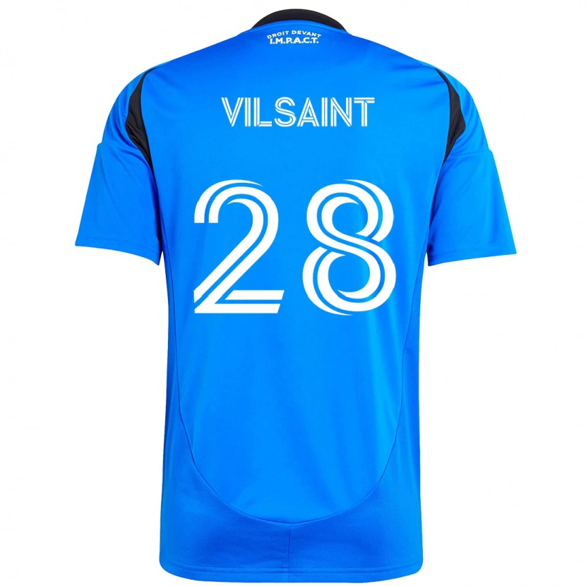 Danxen Uomo Maglia Jules-Anthony Vilsaint #28 Blu Scuro Nero Kit Gara Home 2025/26 Maglietta