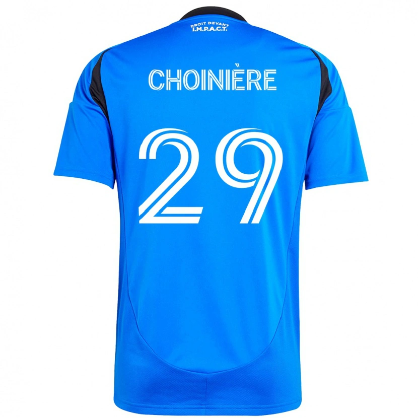Danxen Uomo Maglia Mathieu Choinière #29 Blu Scuro Nero Kit Gara Home 2025/26 Maglietta