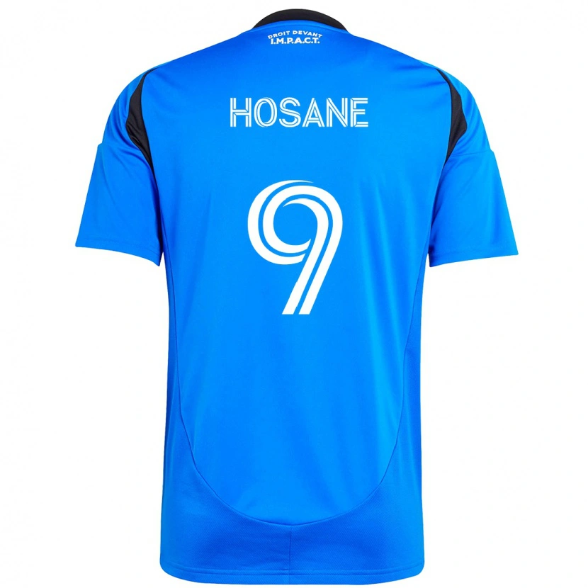 Danxen Uomo Maglia Soukou Hosane #9 Blu Scuro Nero Kit Gara Home 2025/26 Maglietta