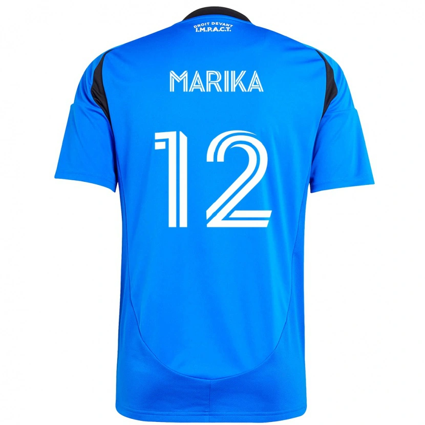 Danxen Uomo Maglia Martineau Marika #12 Blu Scuro Nero Kit Gara Home 2025/26 Maglietta