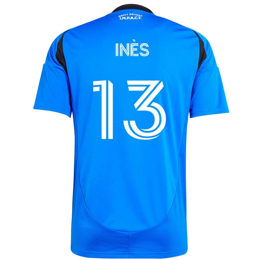 Danxen Uomo Maglia Nourani Inès #13 Blu Scuro Nero Kit Gara Home 2025/26 Maglietta