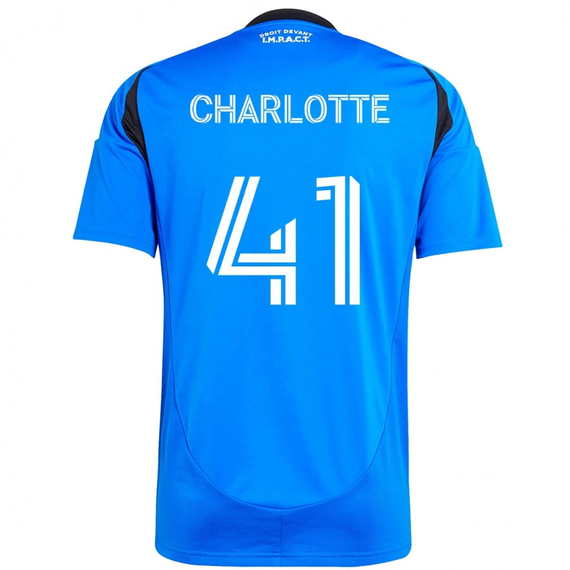 Danxen Uomo Maglia Baptista Charlotte #41 Blu Scuro Nero Kit Gara Home 2025/26 Maglietta