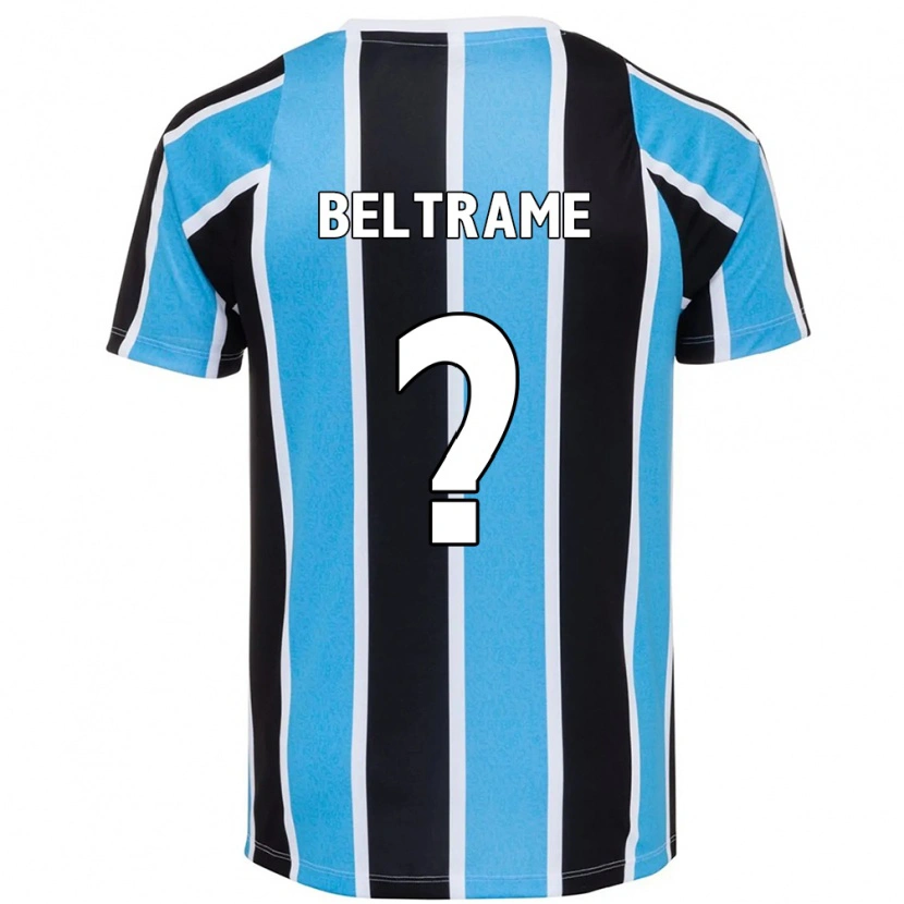 Danxen Uomo Maglia Thiago Beltrame #0 Blu Nero Bianco Kit Gara Home 2025/26 Maglietta