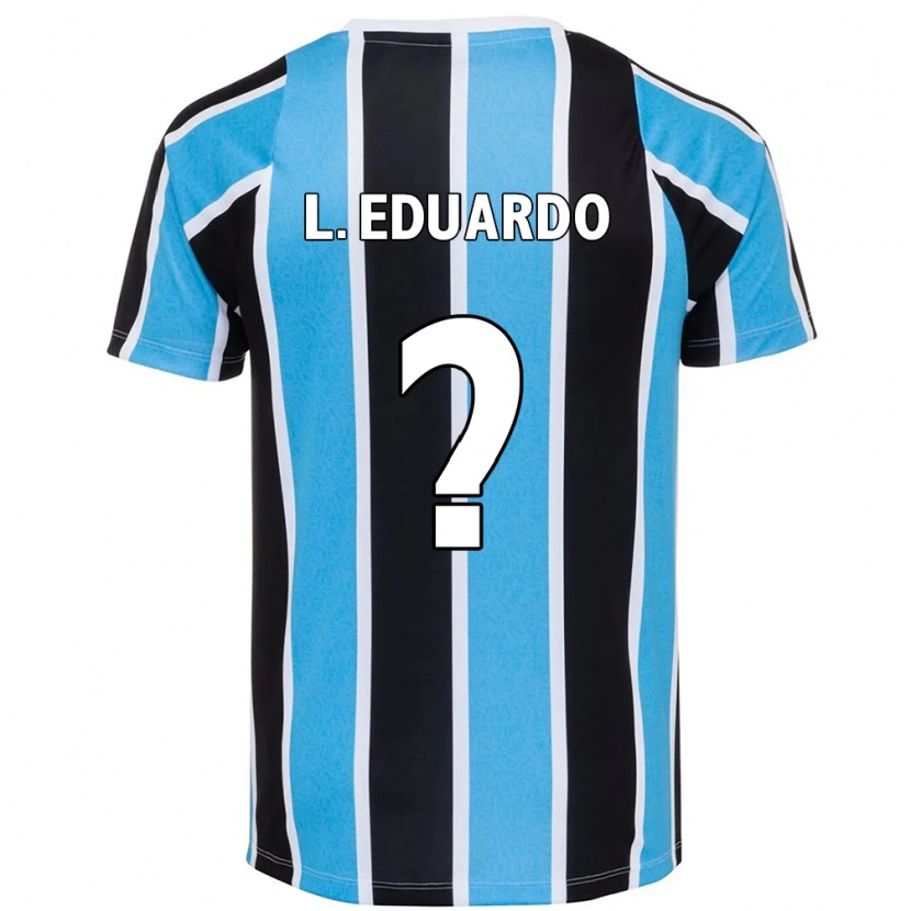Danxen Uomo Maglia Luis Eduardo #0 Blu Nero Bianco Kit Gara Home 2025/26 Maglietta