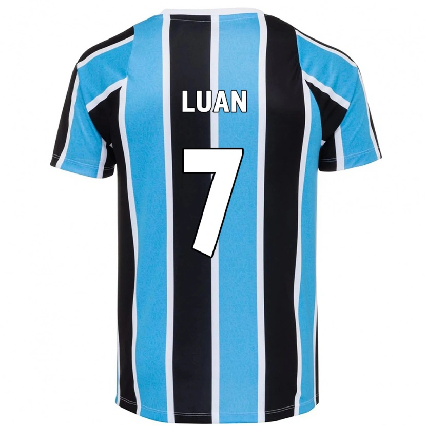 Danxen Uomo Maglia Luan #7 Blu Nero Bianco Kit Gara Home 2025/26 Maglietta