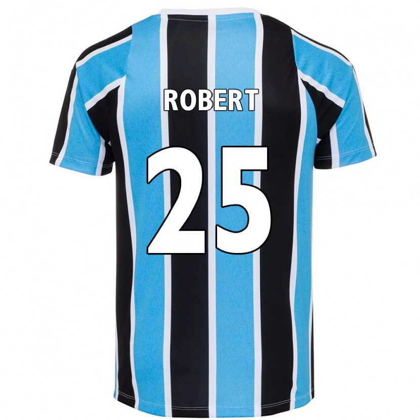Danxen Uomo Maglia Jhonata Robert #25 Blu Nero Bianco Kit Gara Home 2025/26 Maglietta