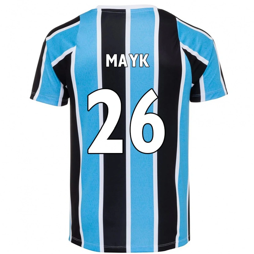 Danxen Uomo Maglia Mayk #26 Blu Nero Bianco Kit Gara Home 2025/26 Maglietta