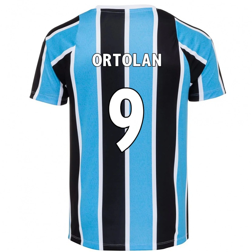 Danxen Uomo Maglia Dani Ortolan #9 Blu Nero Bianco Kit Gara Home 2025/26 Maglietta