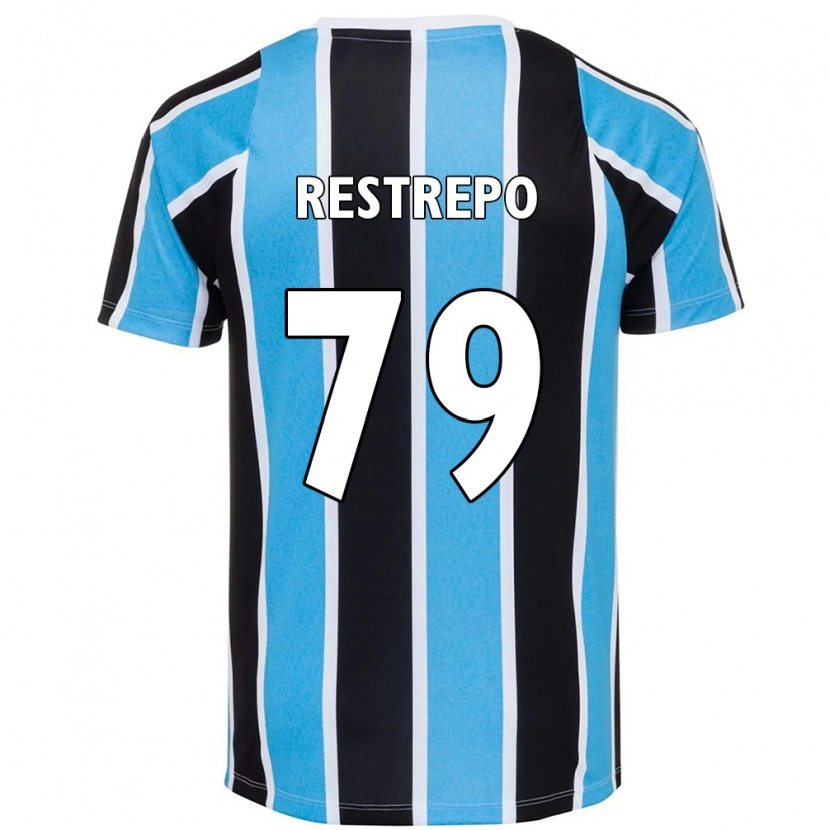 Danxen Uomo Maglia Kelly Restrepo #79 Blu Nero Bianco Kit Gara Home 2025/26 Maglietta