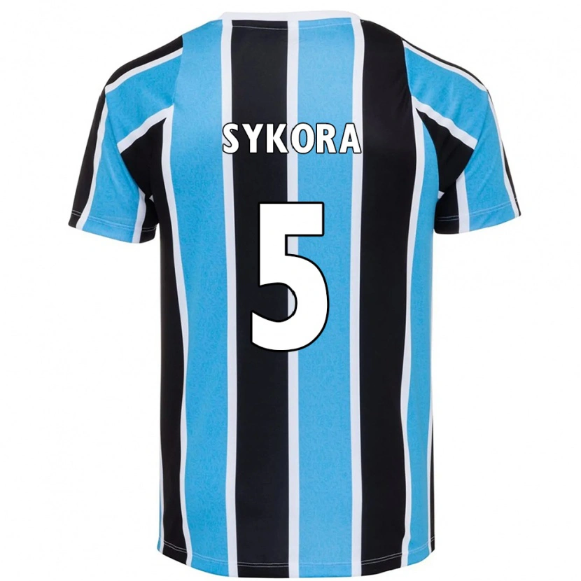 Danxen Uomo Maglia Stacy Denise Sykora #5 Blu Nero Bianco Kit Gara Home 2025/26 Maglietta