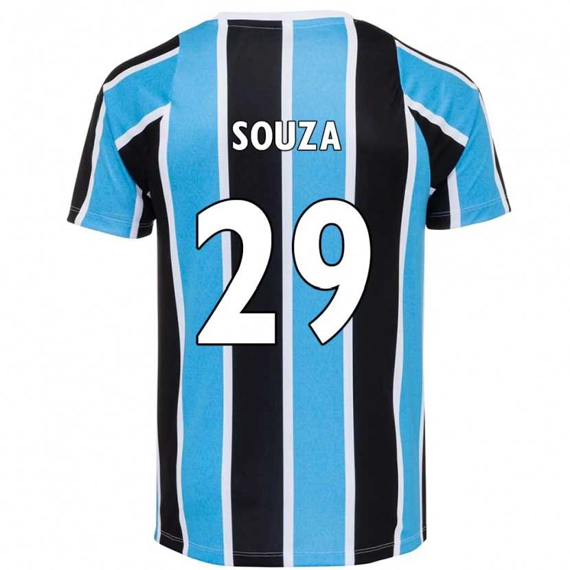 Danxen Uomo Maglia Diego Souza #29 Blu Nero Bianco Kit Gara Home 2025/26 Maglietta