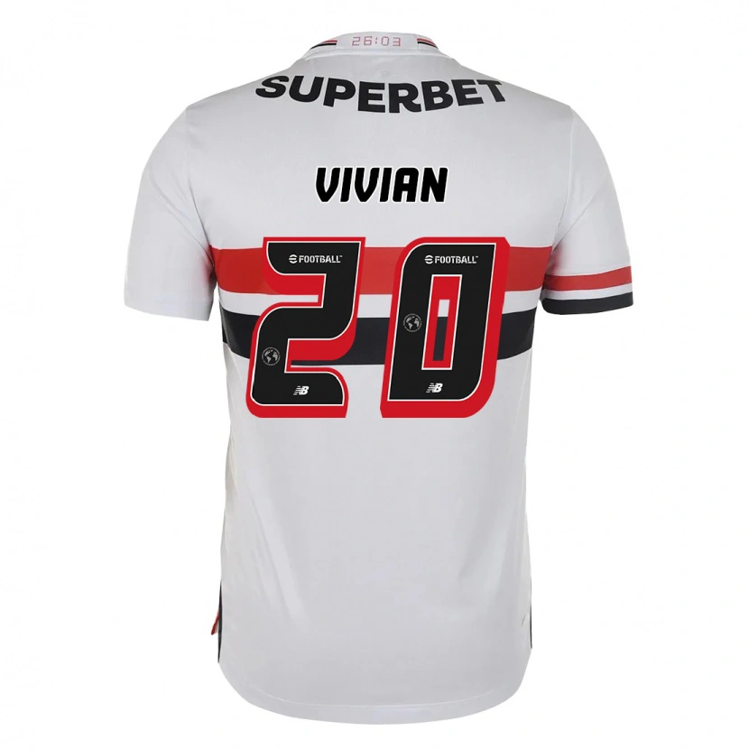 Danxen Uomo Maglia Vivian #20 Rosso Nero Bianco Kit Gara Home 2025/26 Maglietta