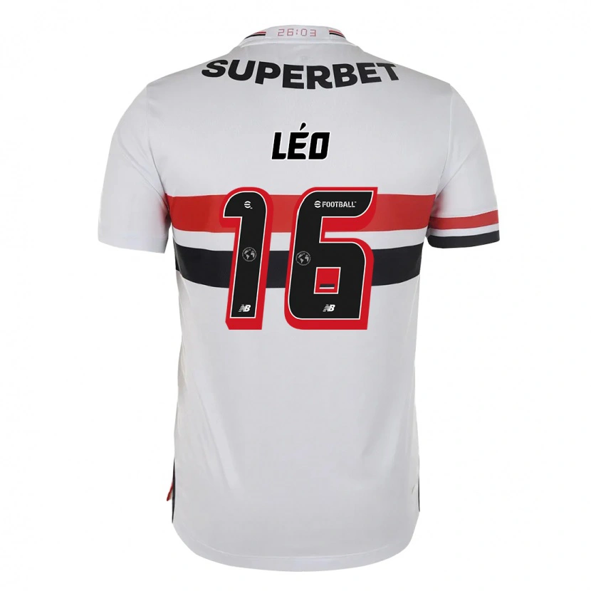 Danxen Uomo Maglia Leo #16 Rosso Nero Bianco Kit Gara Home 2025/26 Maglietta