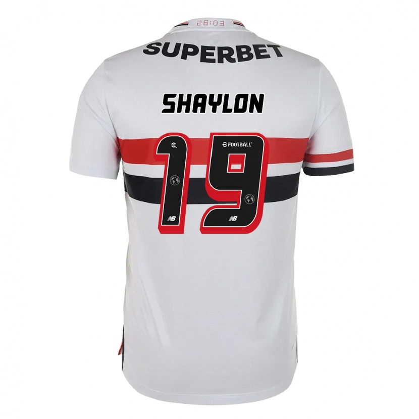 Danxen Uomo Maglia Shaylon #19 Rosso Nero Bianco Kit Gara Home 2025/26 Maglietta