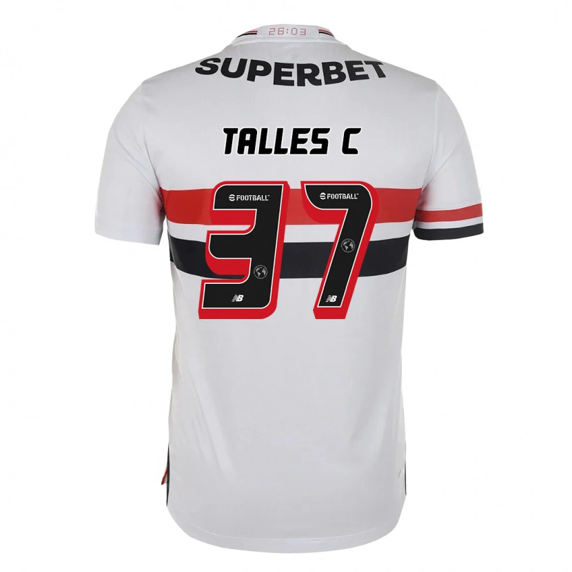 Danxen Uomo Maglia Talles #37 Rosso Nero Bianco Kit Gara Home 2025/26 Maglietta