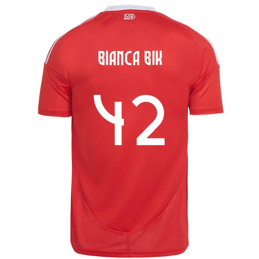 Danxen Uomo Maglia Bianca Bik #42 Rosso Bianco Kit Gara Home 2025/26 Maglietta