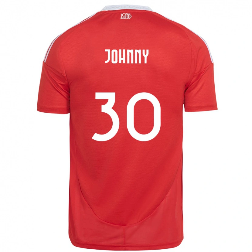 Danxen Uomo Maglia Johnny #30 Rosso Bianco Kit Gara Home 2025/26 Maglietta
