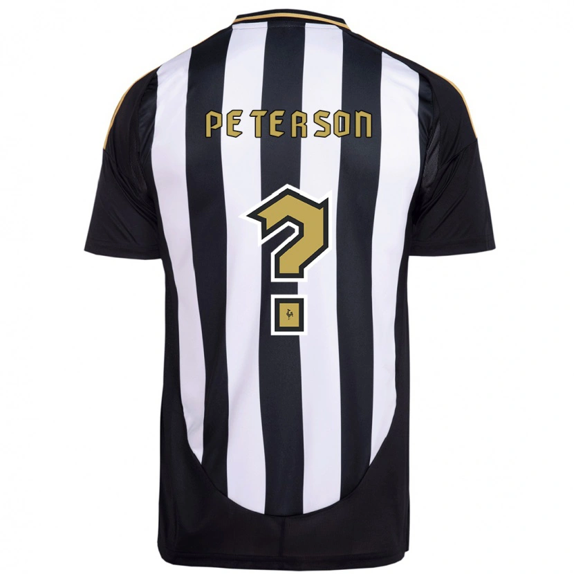 Danxen Uomo Maglia Peterson #0 Bianco Nero Kit Gara Home 2025/26 Maglietta