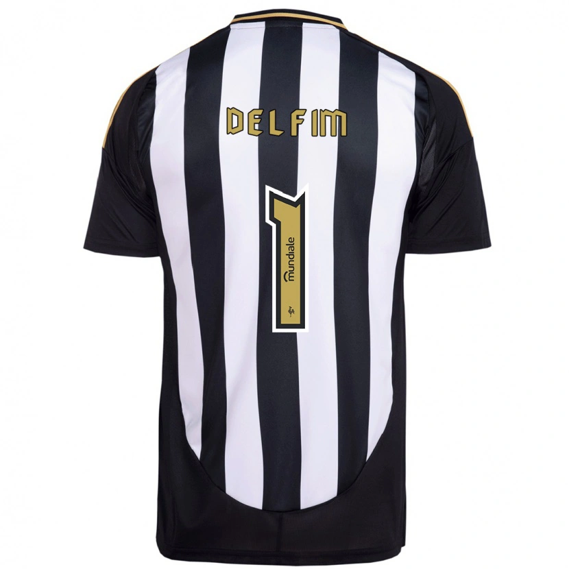 Danxen Uomo Maglia Gabriel Delfim #1 Bianco Nero Kit Gara Home 2025/26 Maglietta