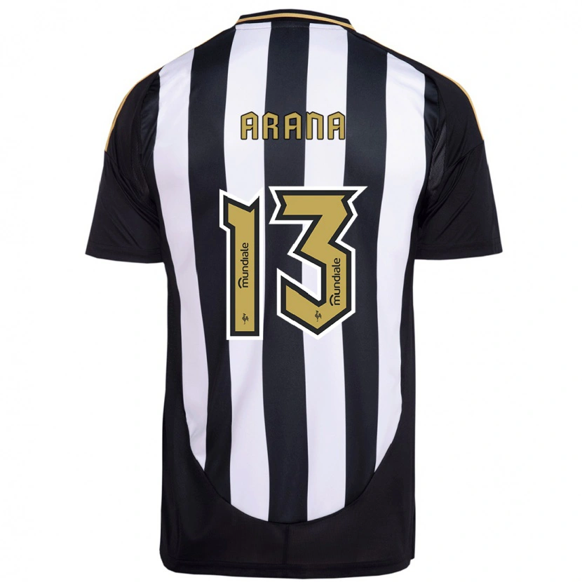 Danxen Uomo Maglia Guilherme Arana #13 Bianco Nero Kit Gara Home 2025/26 Maglietta