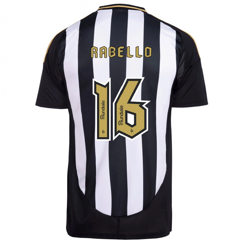 Danxen Uomo Maglia Igor Rabello #16 Bianco Nero Kit Gara Home 2025/26 Maglietta