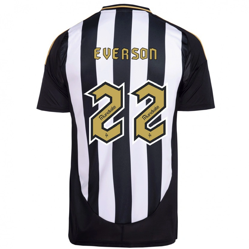 Danxen Uomo Maglia Everson #22 Bianco Nero Kit Gara Home 2025/26 Maglietta