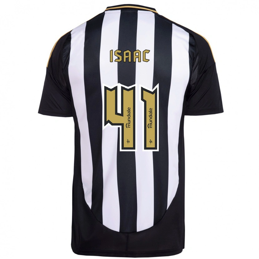 Danxen Uomo Maglia Isaac #41 Bianco Nero Kit Gara Home 2025/26 Maglietta