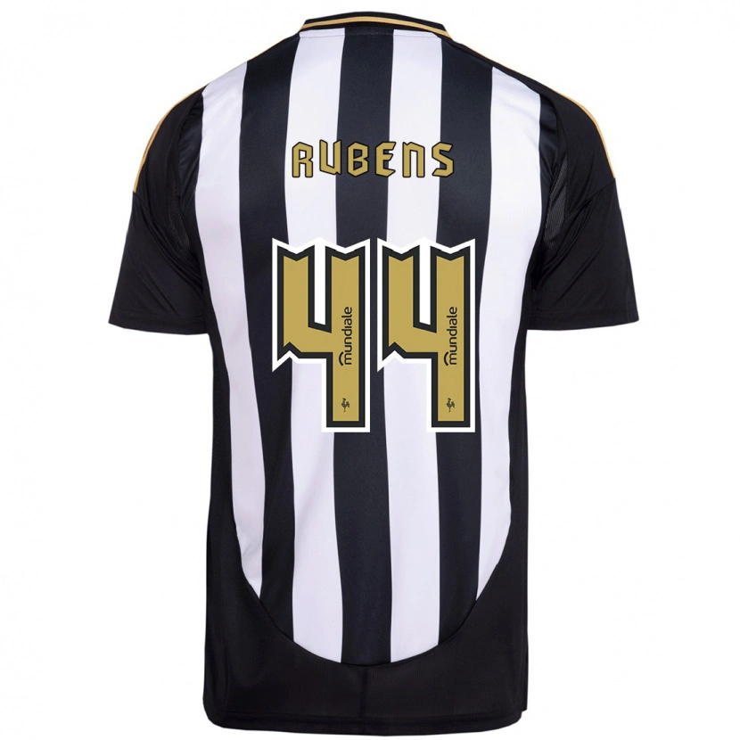Danxen Uomo Maglia Rubens #44 Bianco Nero Kit Gara Home 2025/26 Maglietta