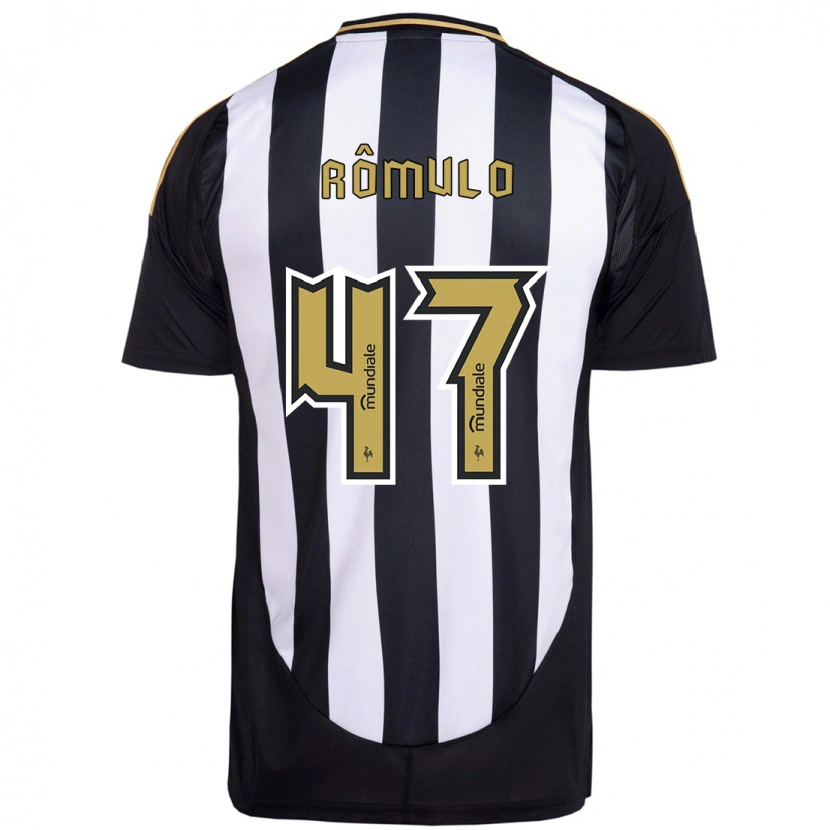 Danxen Uomo Maglia Rômulo #47 Bianco Nero Kit Gara Home 2025/26 Maglietta