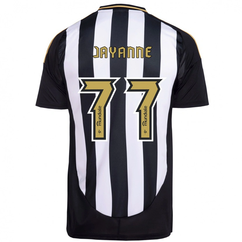 Danxen Uomo Maglia Jayanne #77 Bianco Nero Kit Gara Home 2025/26 Maglietta