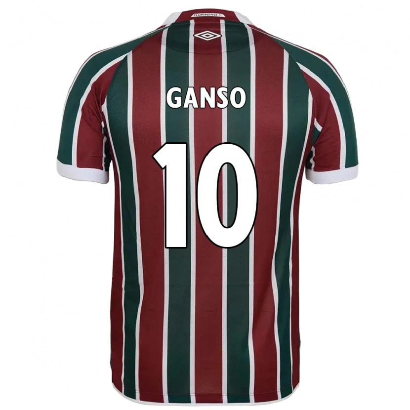 Danxen Uomo Maglia Ganso #10 Verde Borgogna Bianco Kit Gara Home 2025/26 Maglietta