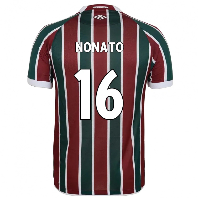 Danxen Uomo Maglia Nonato #16 Verde Borgogna Bianco Kit Gara Home 2025/26 Maglietta