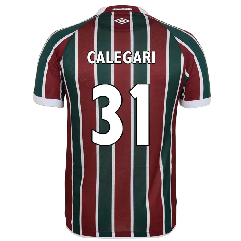 Danxen Uomo Maglia Calegari #31 Verde Borgogna Bianco Kit Gara Home 2025/26 Maglietta