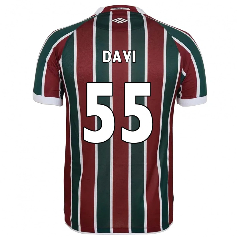 Danxen Uomo Maglia Wallace Davi #55 Verde Borgogna Bianco Kit Gara Home 2025/26 Maglietta
