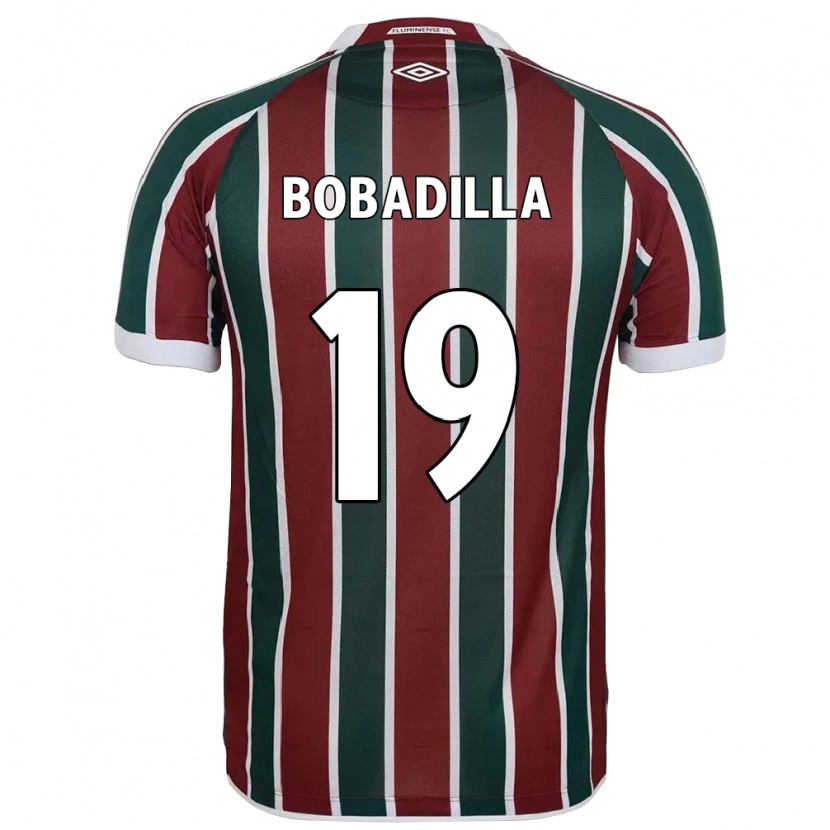 Danxen Uomo Maglia Raul Bobadilla #19 Verde Borgogna Bianco Kit Gara Home 2025/26 Maglietta