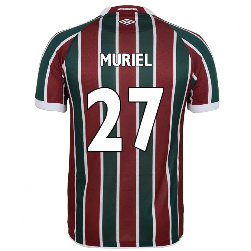 Danxen Uomo Maglia Muriel #27 Verde Borgogna Bianco Kit Gara Home 2025/26 Maglietta