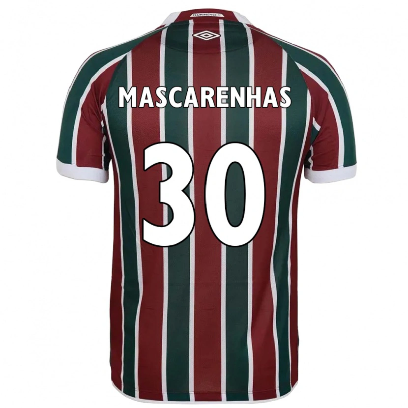Danxen Uomo Maglia Matheus Mascarenhas #30 Verde Borgogna Bianco Kit Gara Home 2025/26 Maglietta
