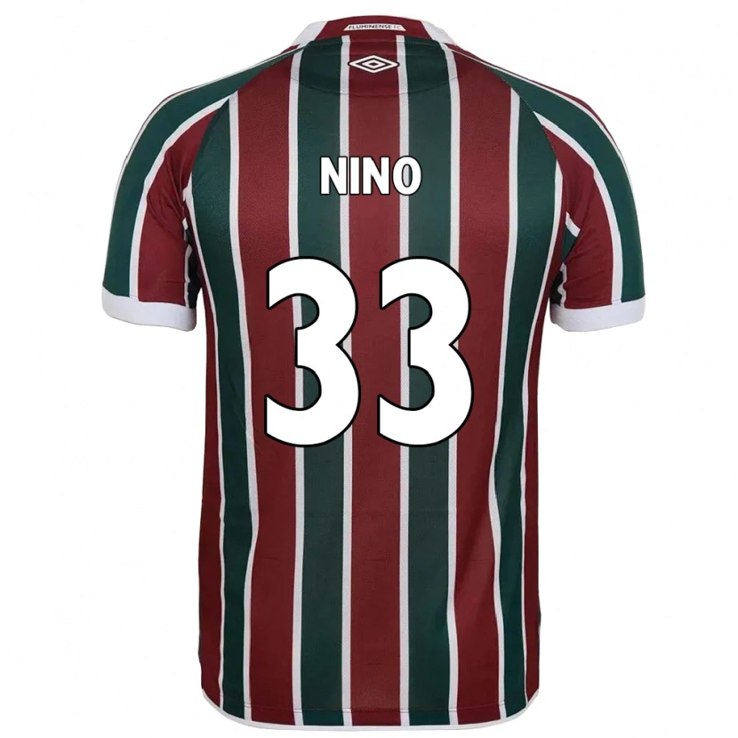 Danxen Uomo Maglia Nino #33 Verde Borgogna Bianco Kit Gara Home 2025/26 Maglietta