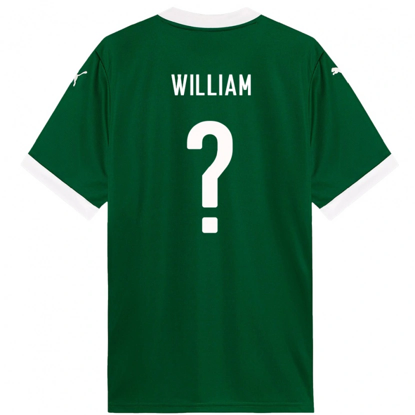 Danxen Uomo Maglia William #0 Verde Bianco Kit Gara Home 2025/26 Maglietta