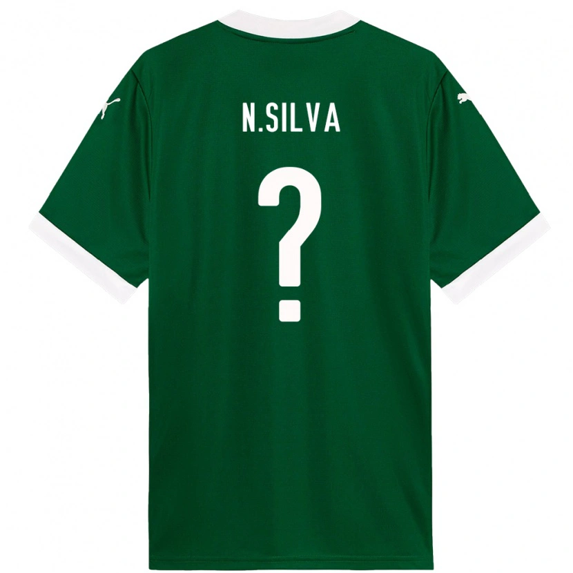 Danxen Uomo Maglia Ney Silva #0 Verde Bianco Kit Gara Home 2025/26 Maglietta