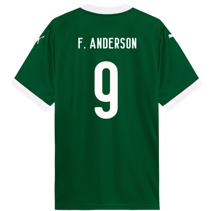 Danxen Uomo Maglia Felipe Anderson #9 Verde Bianco Kit Gara Home 2025/26 Maglietta