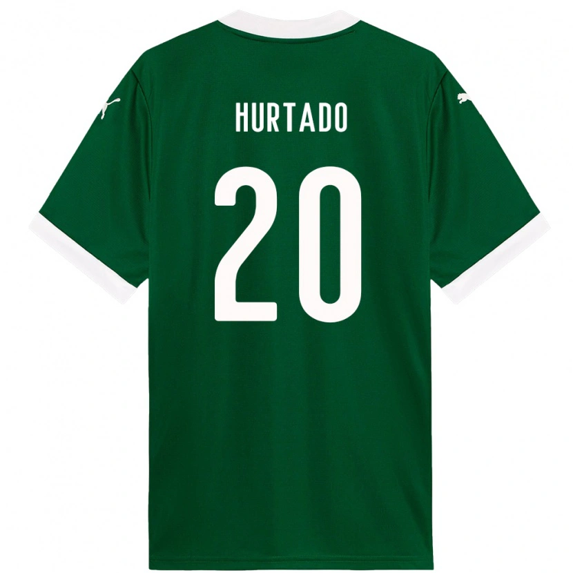 Danxen Uomo Maglia Flavio Hurtado #20 Verde Bianco Kit Gara Home 2025/26 Maglietta