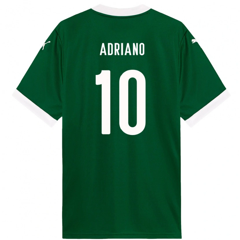 Danxen Uomo Maglia Luiz Adriano #10 Verde Bianco Kit Gara Home 2025/26 Maglietta